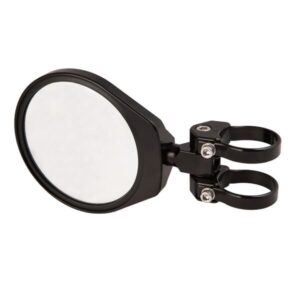 6" Convex Glass Folding Side Mirror (Black) - 1