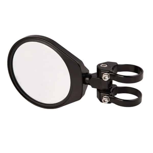 Photo1 6" Convex Glass Folding Side Mirror (Black) - 1