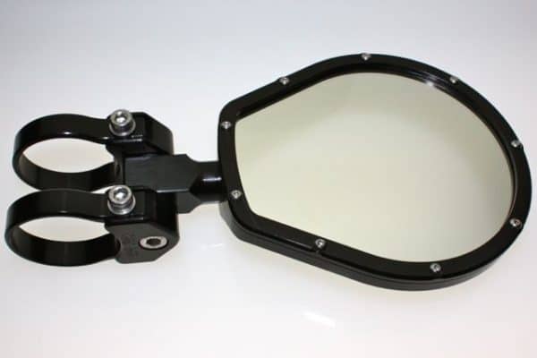 Photo1 6" Flat Glass Folding Side Mirror (Black) - 1